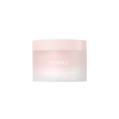 Daily multitasking pads that exfoliate, tone, and hydrate like a rosewater mask. - Femmue USA